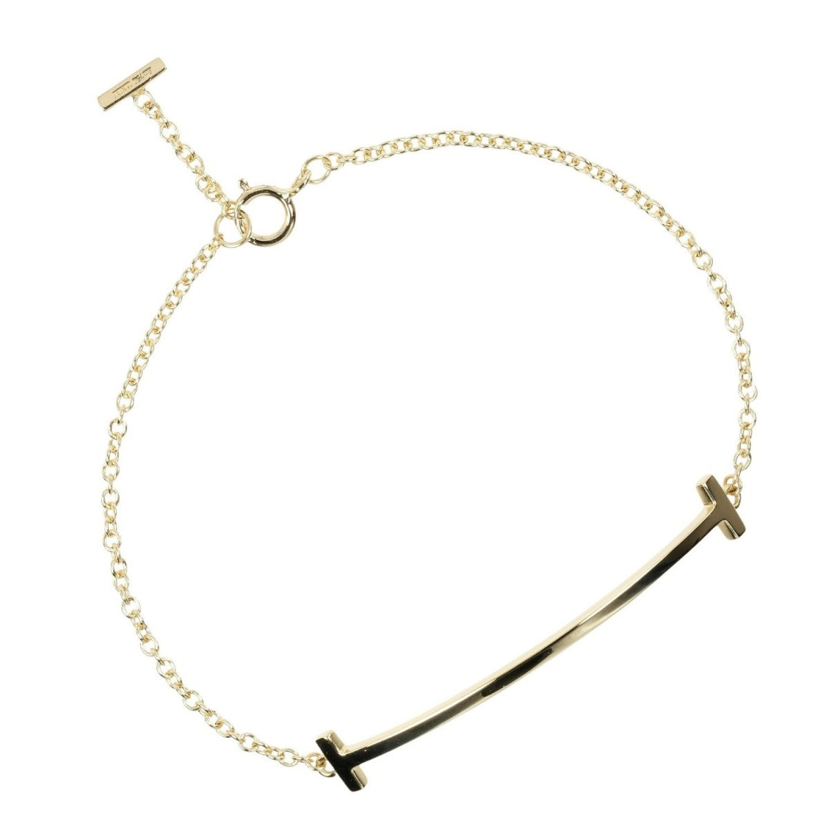 Tiffany&Co. Bracelet K18 Yellow Gold Gold T Smile