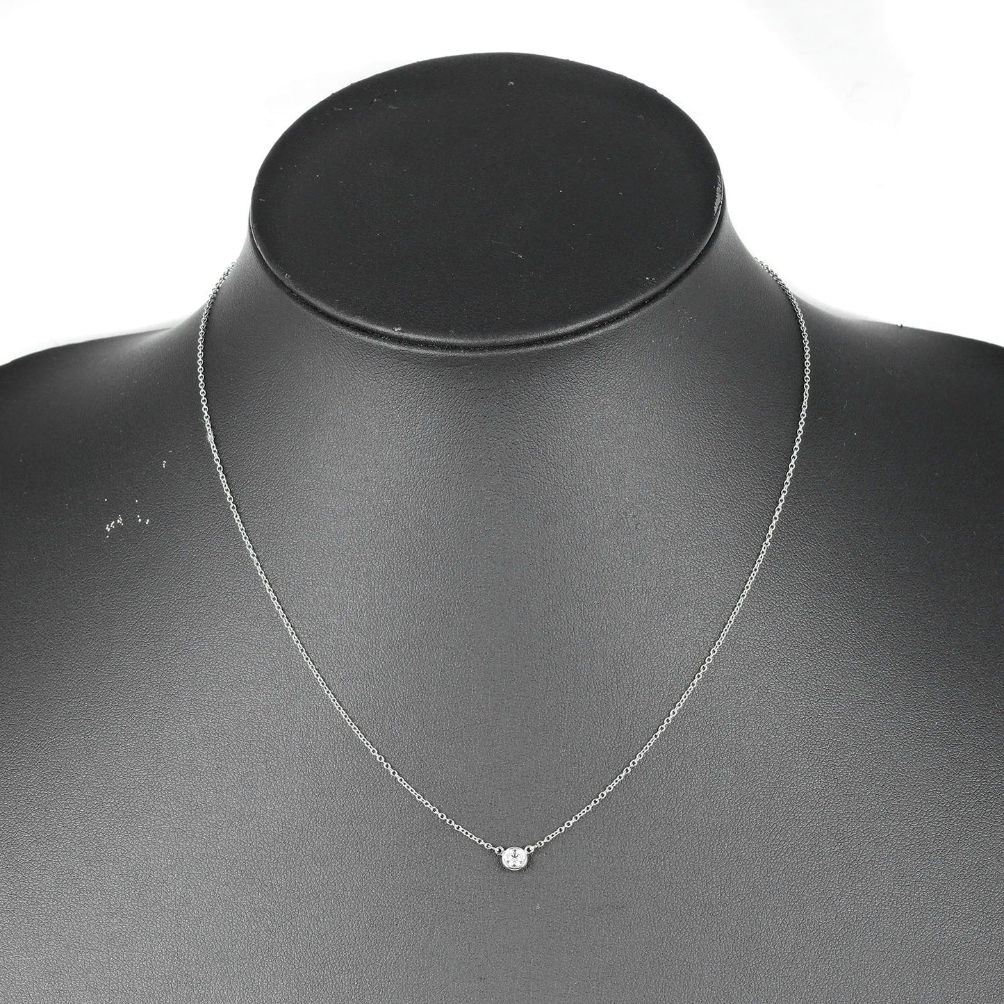 Tiffany&Co. Necklace Pt950Platinum Silver Top Width 0.2" By The Yard Women