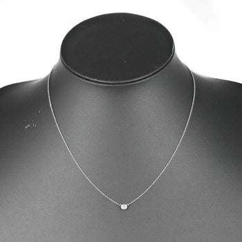 Tiffany&Co. Necklace Pt950Platinum Silver Top Width 0.2