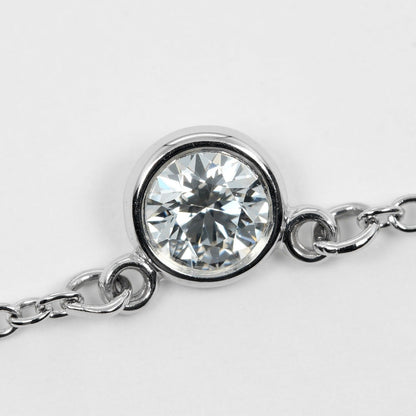 Tiffany&Co. Necklace Pt950Platinum Silver Top Width 0.2" By The Yard Women