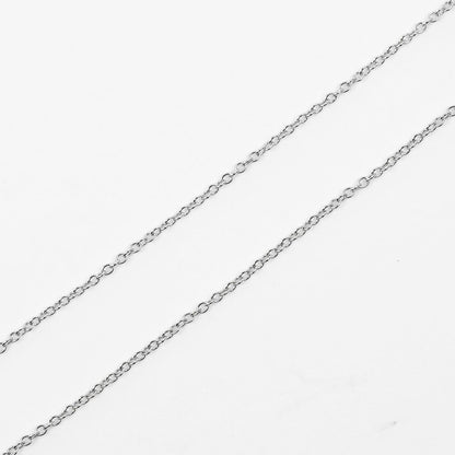 Tiffany&Co. Necklace Pt950Platinum Silver Top Width 0.2" By The Yard Women