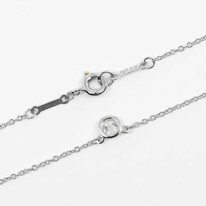 Tiffany&Co. Necklace Pt950Platinum Silver Top Width 0.2" By The Yard Women