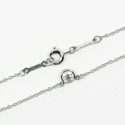 Tiffany&Co. Necklace Pt950Platinum Silver Top Width 0.2" By The Yard Women