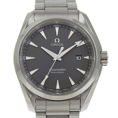 Omega Watches Quartz 213.10.39.61.06.001 Stainless Steel Silver Seamaster Aqua Terra Black Dial Mens