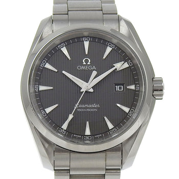 Omega Watches Quartz 213.10.39.61.06.001 Stainless Steel Silver Seamaster Aqua Terra Black Dial Mens