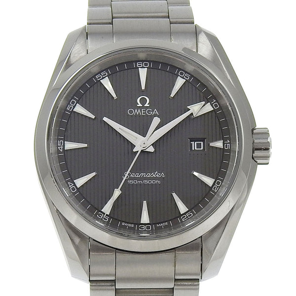 Omega Watches Quartz 213.10.39.61.06.001 Stainless Steel Silver Seamaster Aqua Terra Black Dial Mens
