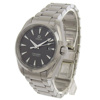 Omega Watches Quartz 213.10.39.61.06.001 Stainless Steel Silver Seamaster Aqua Terra Black Dial Mens
