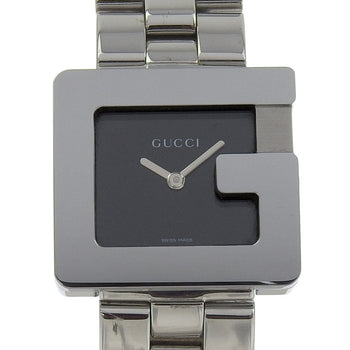 Gucci Watches Quartz 3600J Stainless Steel Silver G Watch Black Dial Women
