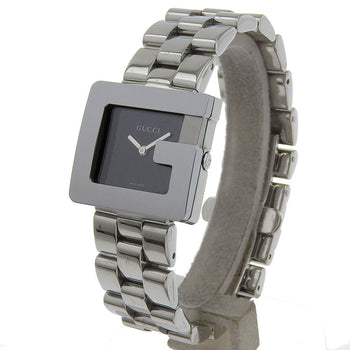 Gucci Watches Quartz 3600J Stainless Steel Silver G Watch Black Dial Women
