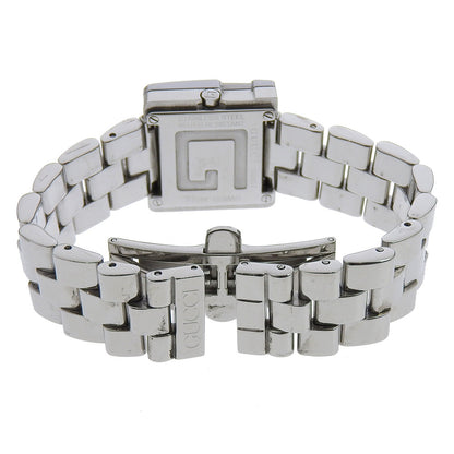 Gucci Watches Quartz 3600J Stainless Steel Silver G Watch Black Dial Women