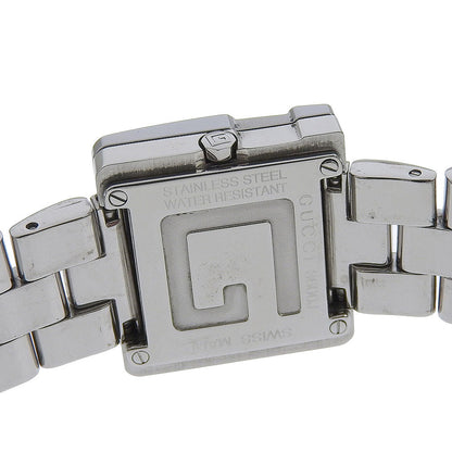 Gucci Watches Quartz 3600J Stainless Steel Silver G Watch Black Dial Women