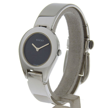 Gucci Watches Quartz 6700L Stainless Steel Silver Black Dial Women