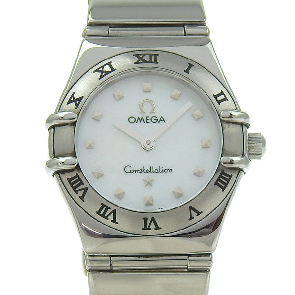 Omega Watches Quartz 1561.71 Stainless Steel Silver My Choice Constellation Mini White Shell Dial