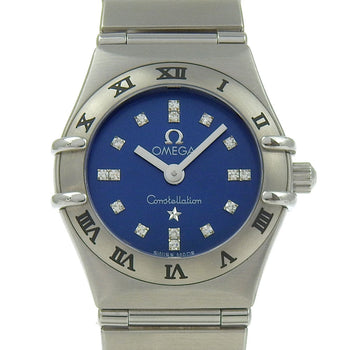 Omega Watches Quartz 1563.86 Stainless Steel, Diamond Silver Limited To 1999 Pieces Cindy Crawford