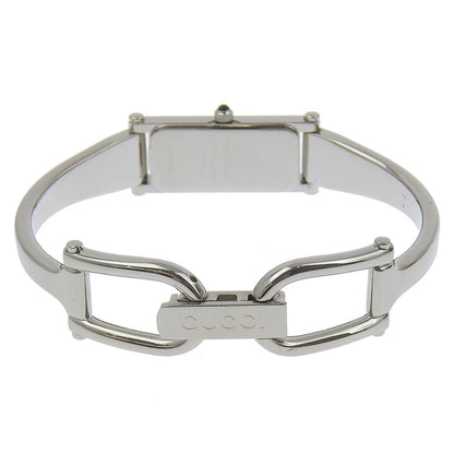Gucci Watches Quartz 1500L Stainless Steel Silver Bangle Watch Silver Dial Women