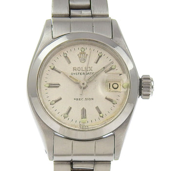 Rolex Watches Hand Winding 6406 Stainless Steel Silver Antique Around 1960 Oyster Date Silver Dial