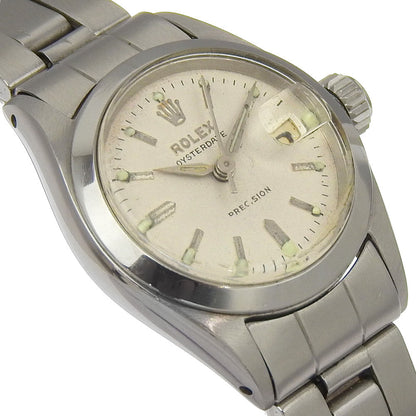 Rolex Watches Hand Winding 6406 Stainless Steel Silver Antique Around 1960 Oyster Date Silver Dial