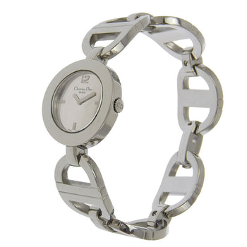 Dior Watches Quartz Cd022110 Stainless Steel Silver Maris Black Dial Women