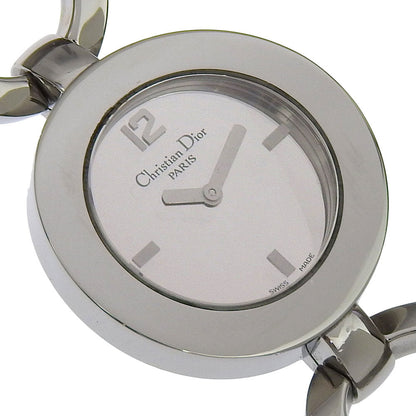 Dior Watches Quartz Cd022110 Stainless Steel Silver Maris Black Dial Women