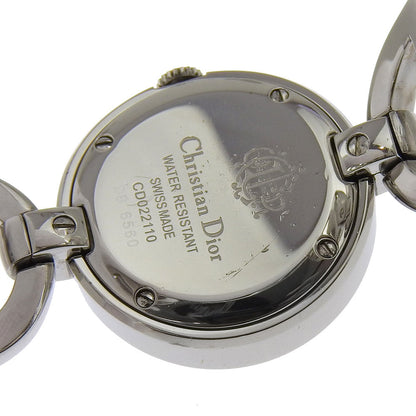 Dior Watches Quartz Cd022110 Stainless Steel Silver Maris Black Dial Women