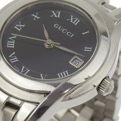 Gucci Watches Quartz 5500L Stainless Steel Silver Black Dial Women