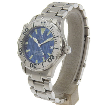 Omega Watches Quartz 2263.8 Stainless Steel Silver Professional 300 Seamaster Blue Dial Boys