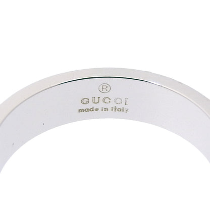 Gucci Ring K18 White Gold Silver Icon Women