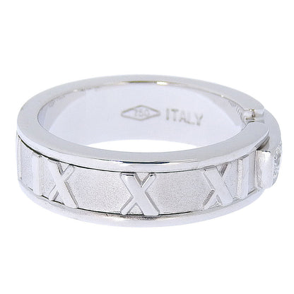 Tiffany&Co. Ring K18 White Gold, Diamond Silver 3P Diamond Atlas Women