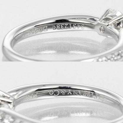 Tiffany&Co. Ring 0.25Ct Vvs2/G/2Ex/Vg Pt950Platinum, Diamond Clear Harmony Engagement Women