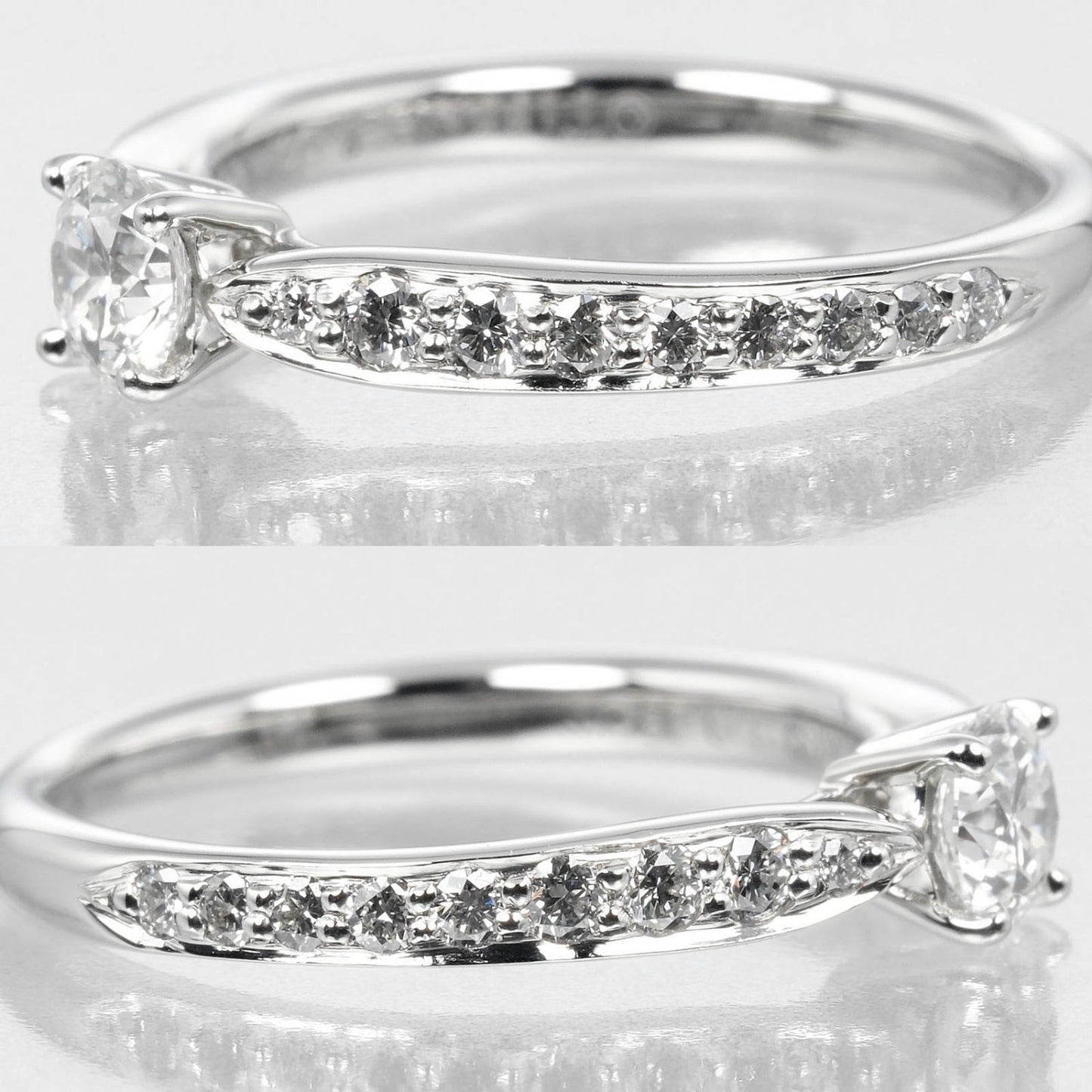 Tiffany&Co. Ring 0.25Ct Vvs2/G/2Ex/Vg Pt950Platinum, Diamond Clear Harmony Engagement Women