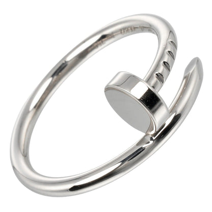 Cartier Ring K18 White Gold Silver Justin Uncle Women 46