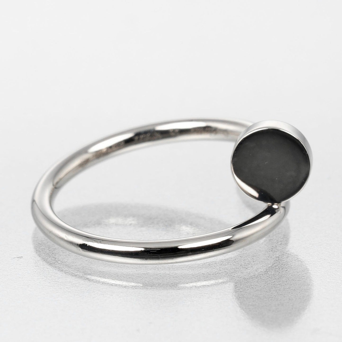 Cartier Ring K18 White Gold Silver Justin Uncle Women 46
