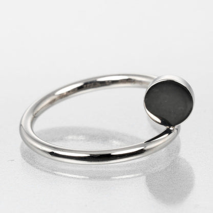 Cartier Ring K18 White Gold Silver Justin Uncle Women 46