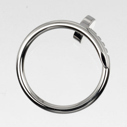 Cartier Ring K18 White Gold Silver Justin Uncle Women 46