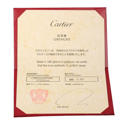 Cartier Ring K18 White Gold Silver Justin Uncle Women 46
