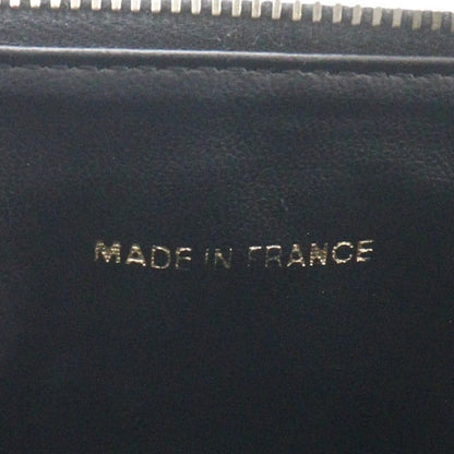 Chanel Pouch A01998 Caviar Skin Black Handbag Coco Mark Vanity Women