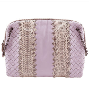 Bottegaveneta Pouch Calf Leather Laventer Intrecciato Women