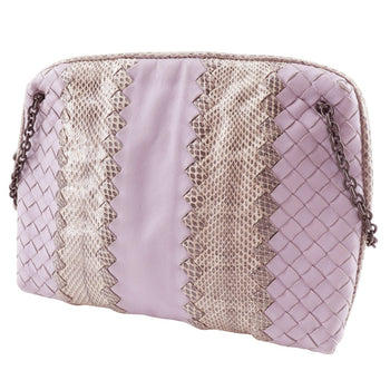 Bottegaveneta Pouch Calf Leather Laventer Intrecciato Women