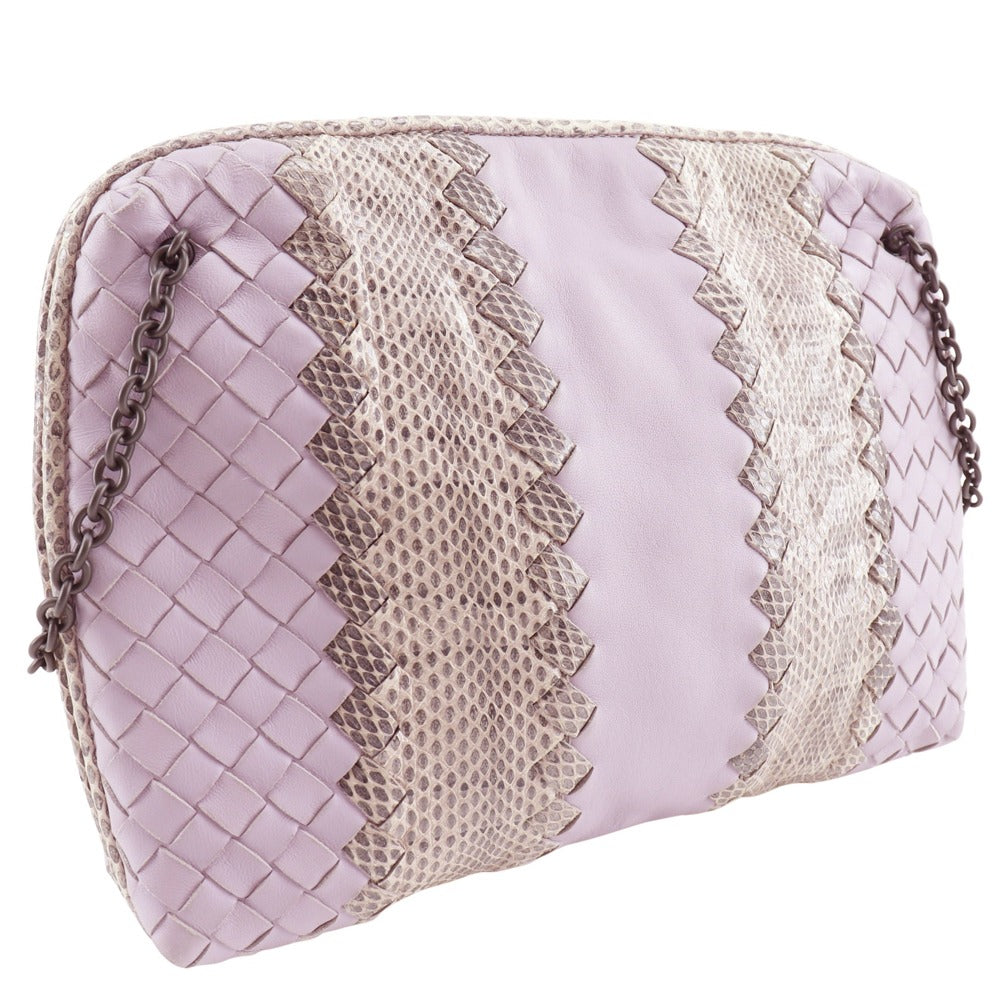 Bottegaveneta Pouch Calf Leather Laventer Intrecciato Women
