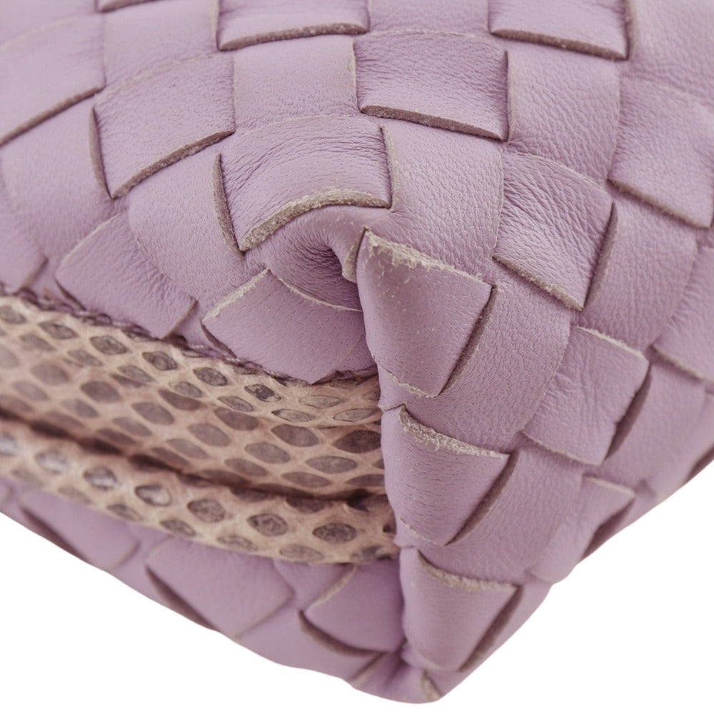 Bottegaveneta Pouch Calf Leather Laventer Intrecciato Women