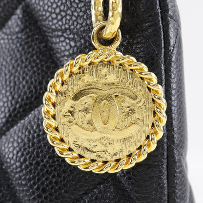 Chanel Tote Bag A01804 Caviar Skin Black Coco Mark Replica Tote Women