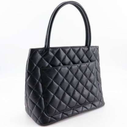 Chanel Tote Bag A01804 Caviar Skin Black Coco Mark Replica Tote Women