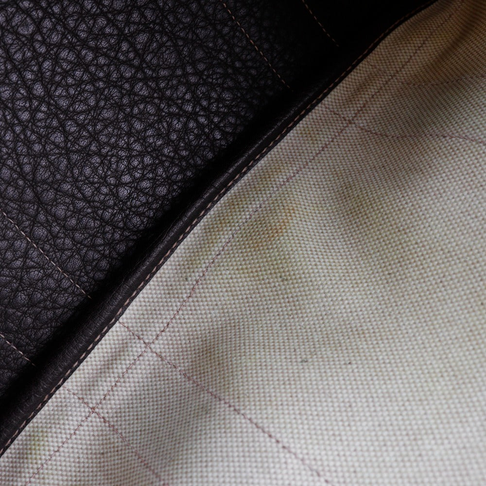 Hermes Tote Bag Toile H, Buffle Beige / Brown Garden Party Pm Women