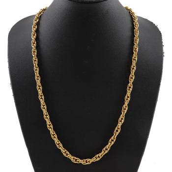 Chanel Necklace Plated Gold Gold Vintage Long Chain Women