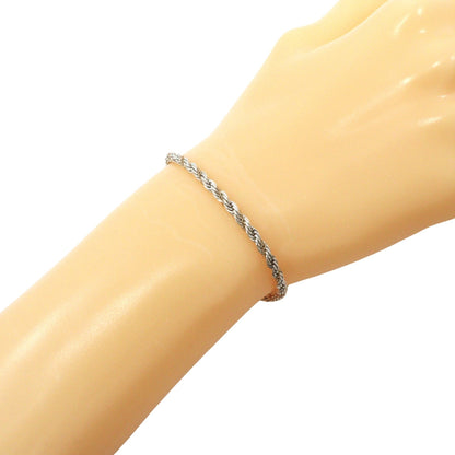 Tiffany&Co. Bracelet Sterling Silver, 18K Yellow Gold Silver Combination Twist Rope