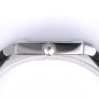 Bvlgari Watches Quartz Sq27Sld Stainless Steel , Leather Black Quadlard Black Dial Mens