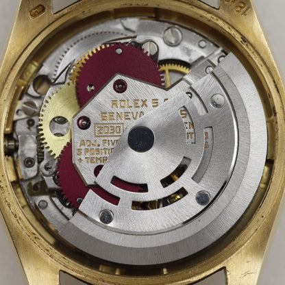 Rolex Watches Mechanical Automatic 6719 K18 Yellow Gold, Embossed Leather Gold Cal.2030 Oyster