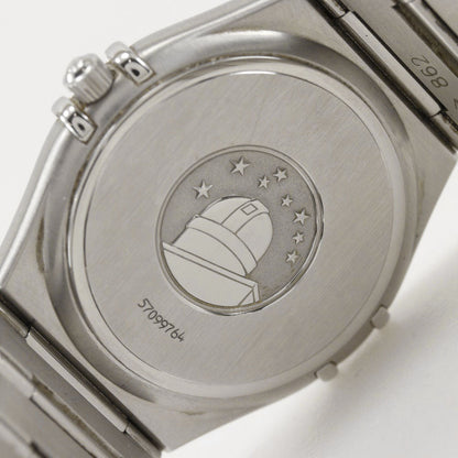 Omega Watches Quartz 1512.40 Stainless Steel Silver Constellation Navy Dial Mens