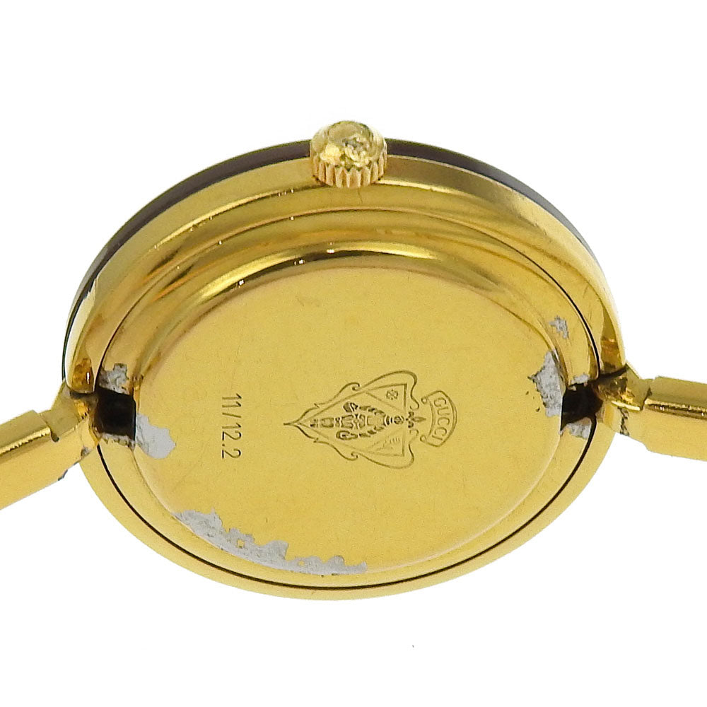 Gucci Watches Quartz 11/12.2 Plated Gold Gold Change Bezel White Dial Women