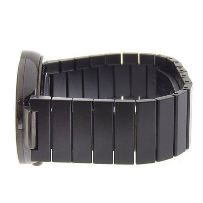 Gucci Watches Quartz 133.3 Stainless Steel Black Interlocking Gold Dial Boys